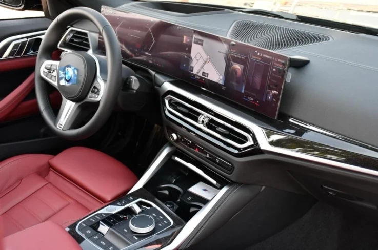 BMW 420 I Convertible 2024 BLACK RENTAL IN DUBAI - undefined